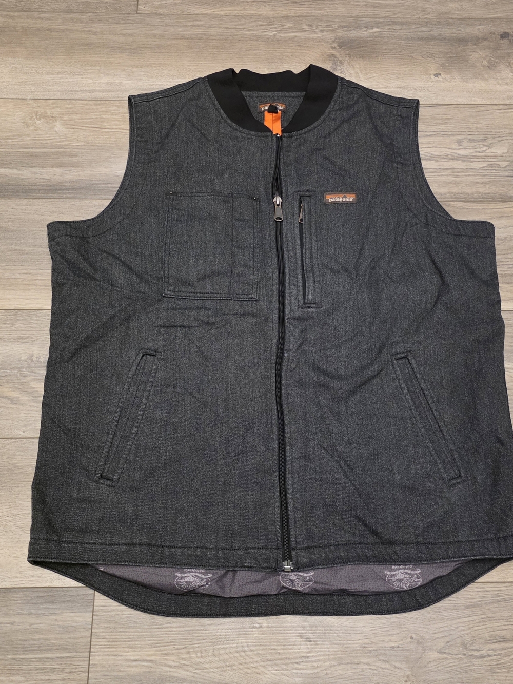 Patagonia Dark Charcoal Quilted Utility Vest